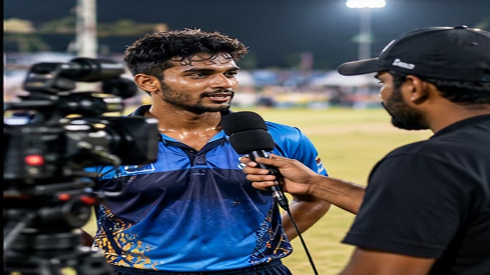 Sports player interview and highlights production