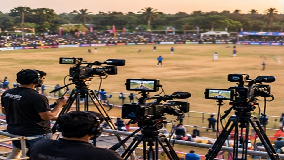 Multi-camera sports broadcasting production