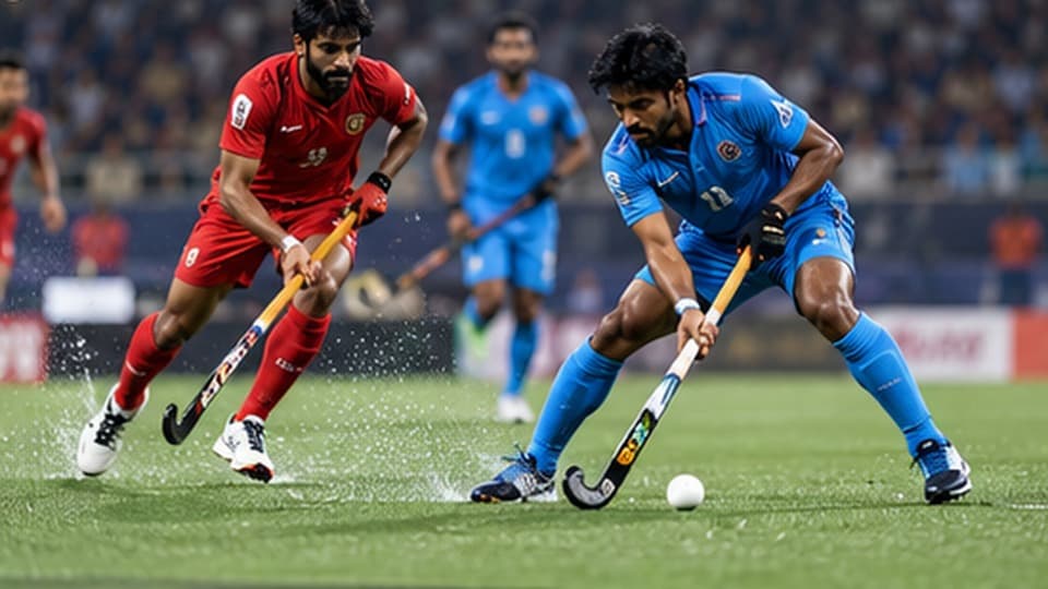 Field hockey match